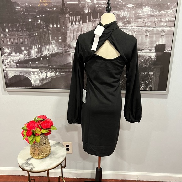 Good Luck Gem Black Twofer Shrug Dress - Size Medium- New With Tag- Reemoly - Picture 15 of 15